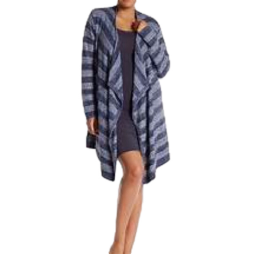 Barefoot Dreams Marine-Calypso ChicLite Wrap Cardigan #436 -S/M